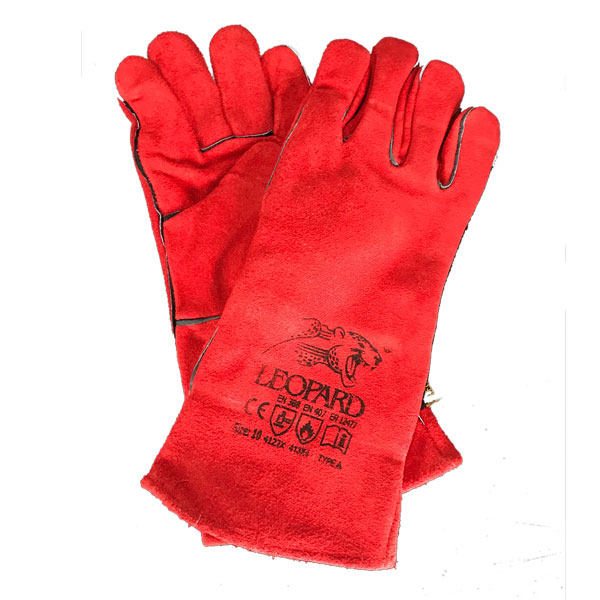 Leopard Professional Tig Welding Gloves Gauntlets Size 10 