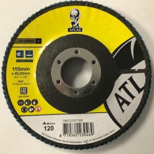 Atlas Grit 120 ZIRCONIUM FLAP DISC